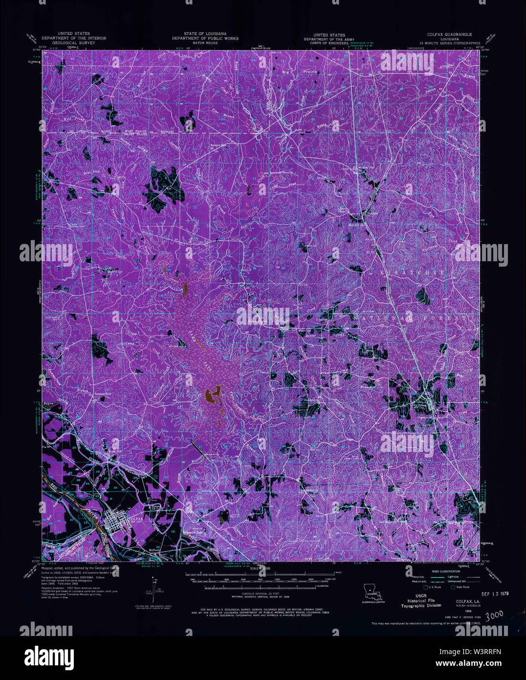 Mapa de colfax louisiana fotografías e imágenes de alta resolución Alamy