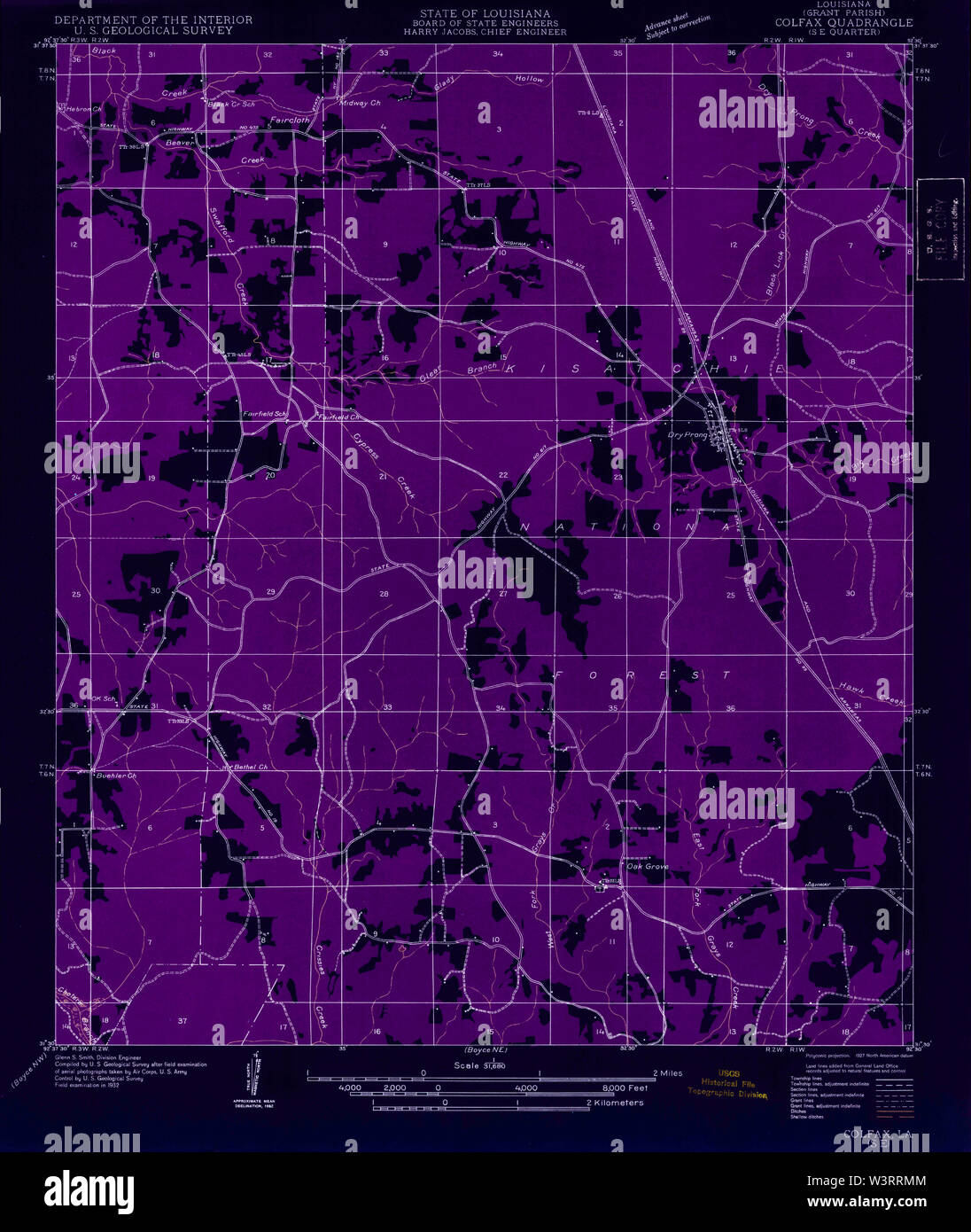 Mapa de colfax louisiana fotografías e imágenes de alta resolución Alamy