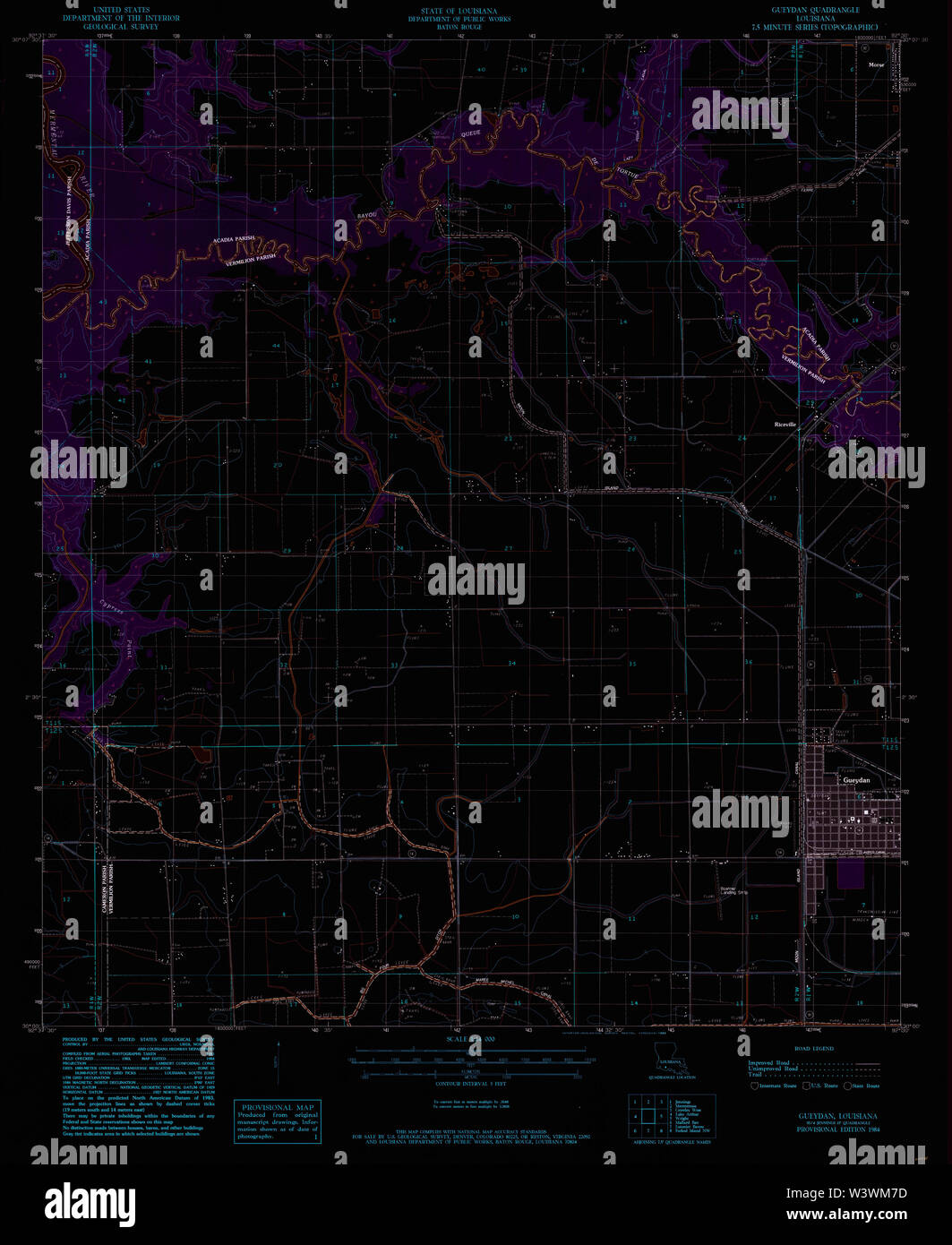 Mapa de gueydan louisiana fotografías e imágenes de alta resolución Alamy