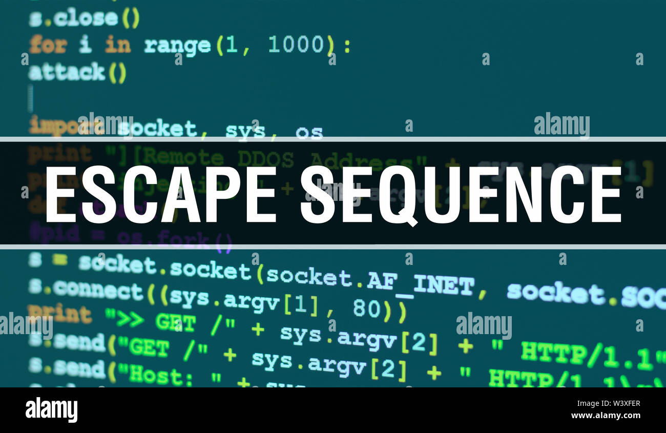 Secuencia de escape con Digital texto de código java. La secuencia de