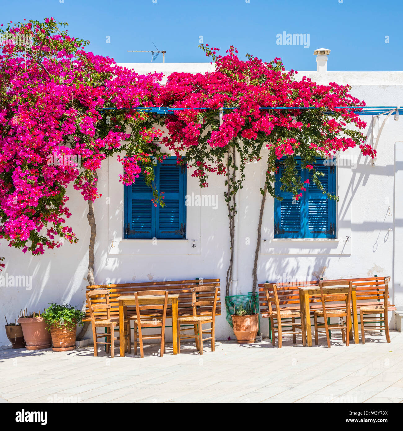Lefkes Village, Paros, Grecia, Islas Cíclade Foto de stock