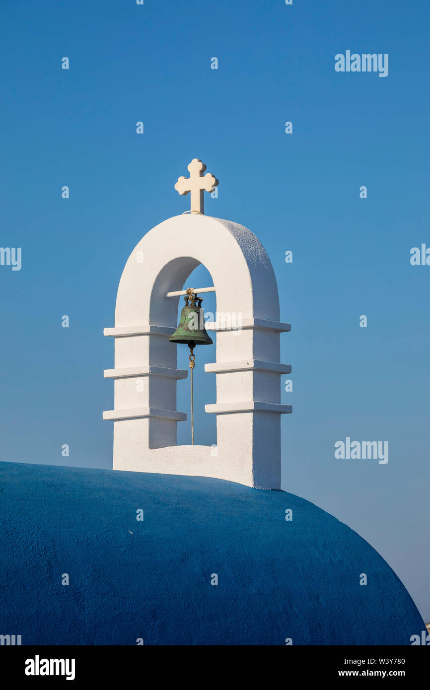 Capilla ortodoxa griega, Mykonos, Mykonos, Grecia, Islas Cíclade Foto de stock
