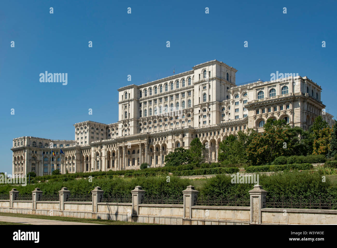 Palacio del Parlamento de Bucarest, Rumania Foto de stock