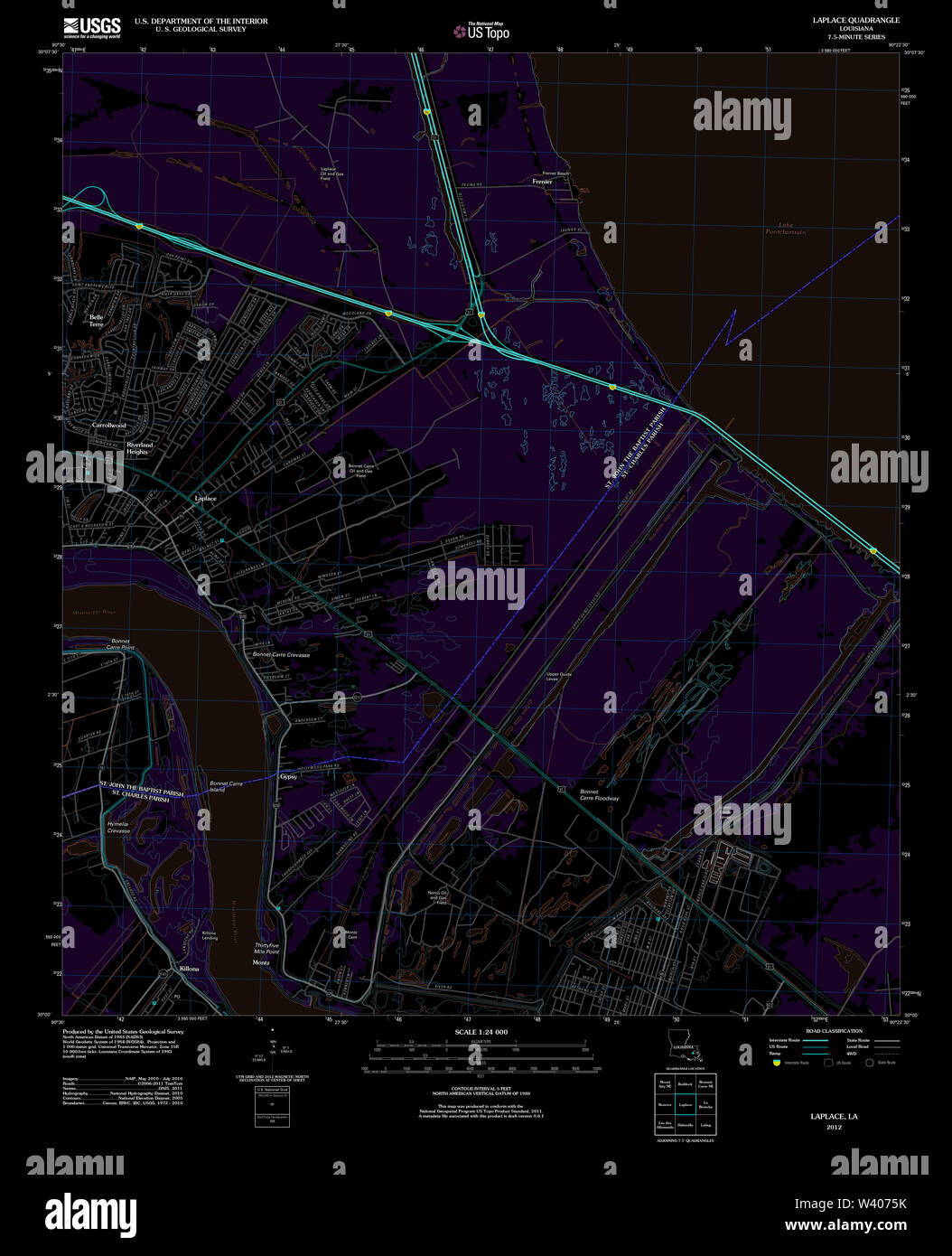 Mapa de laplace louisiana fotografías e imágenes de alta resolución Alamy