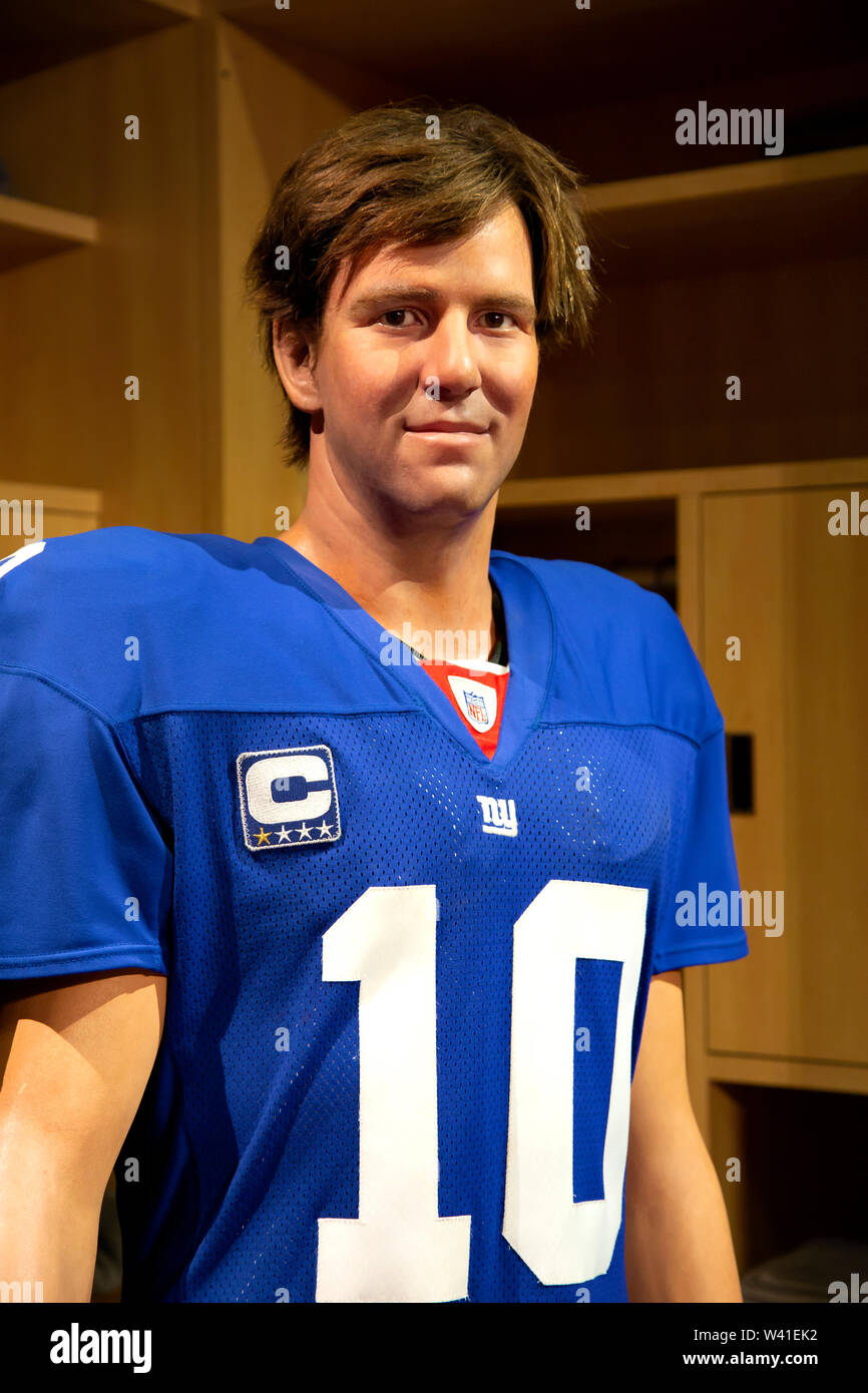 Eli Manning en el Madame Tussauds de Nueva York Fotografía de stock - Alamy