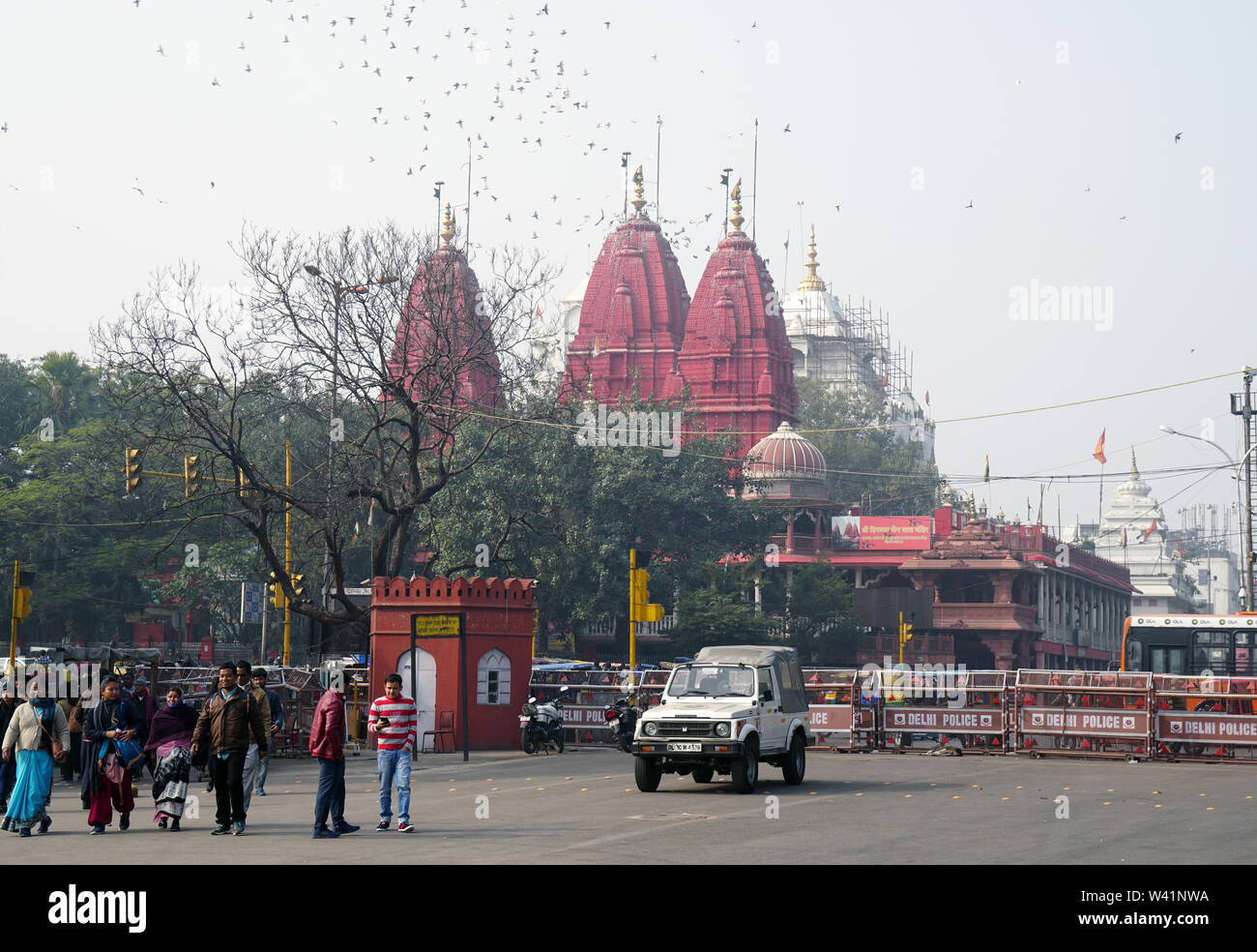 Shri Digambar Jain Lal Mandir, Delhi, India Foto de stock