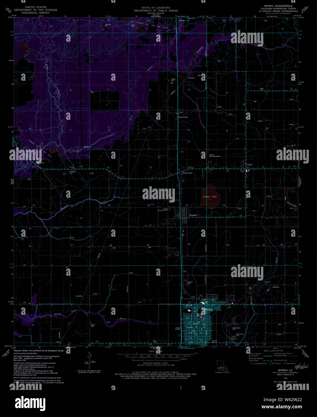 Mapa de mamou louisiana fotografías e imágenes de alta resolución Alamy
