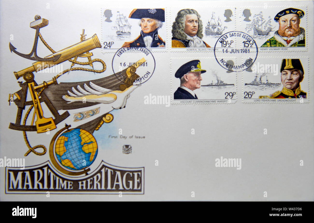 British colecciones de sellos Foto de stock