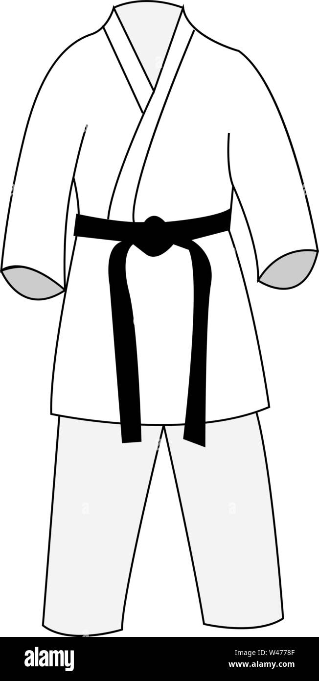 Dibujo de kimono, ilustración, vector sobre fondo blanco Imagen Vector de  stock - Alamy