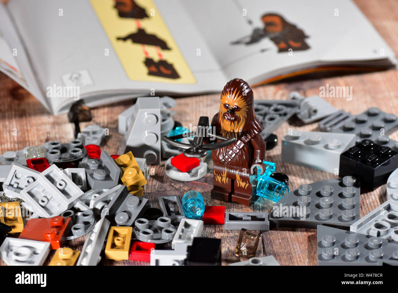 Star Wars serie 5 con chewbacca Microfighter Fotografía de stock - Alamy