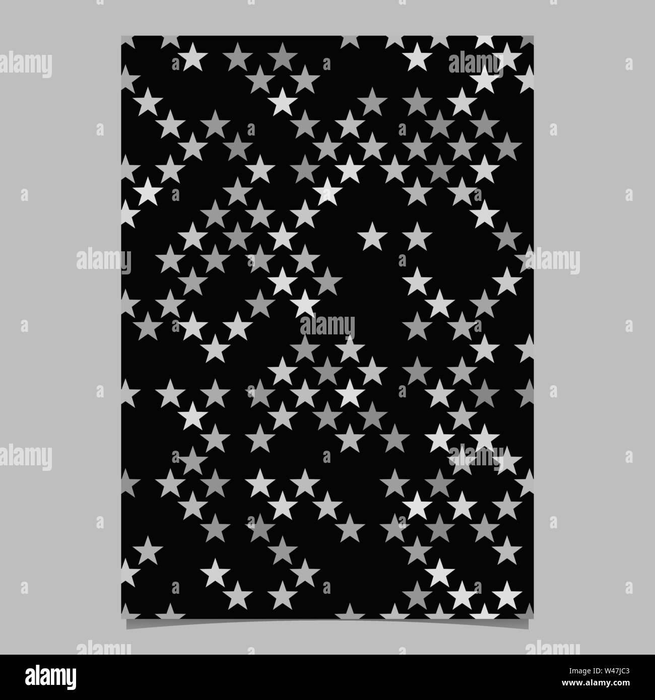 Pentagram geométrica gris estrella de trama de fondo de diseño de plantilla de folleto Ilustración del Vector