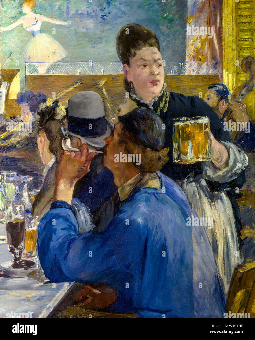 Edouard Manet, en la esquina de un Café-Concert, pintura, 1878-1880 Foto de stock