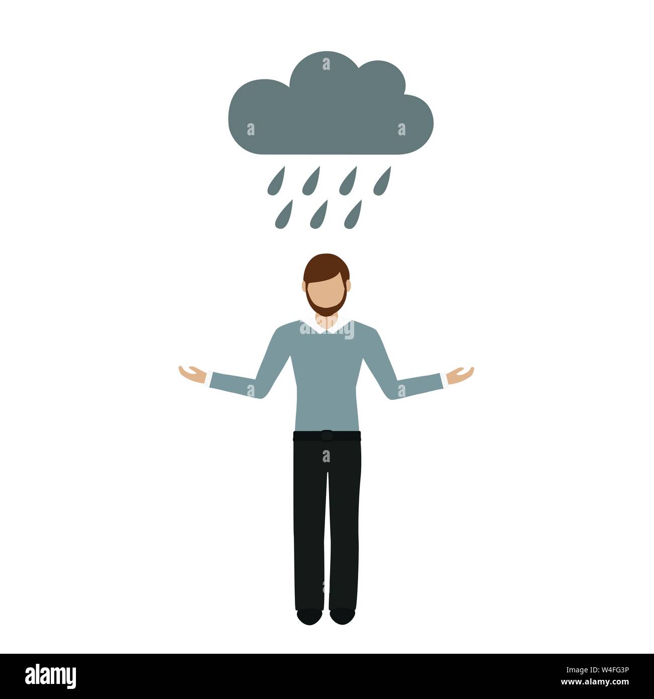 Hombre de la lluvia Imágenes recortadas de stock - Alamy Hombre de la lluvia Imágenes recortadas de stock - Alamy