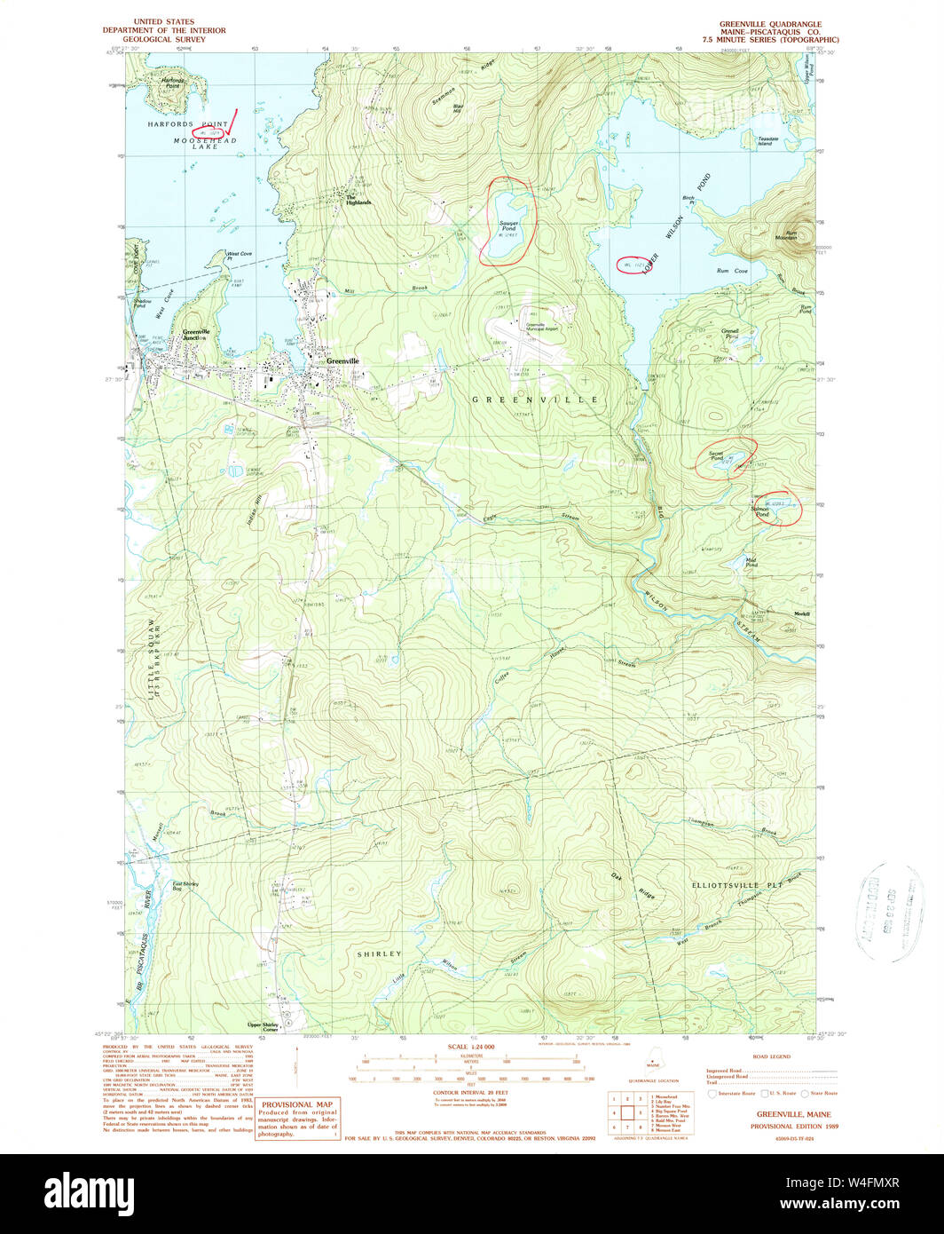 Mapa de greenville maine fotografías e imágenes de alta resolución Alamy
