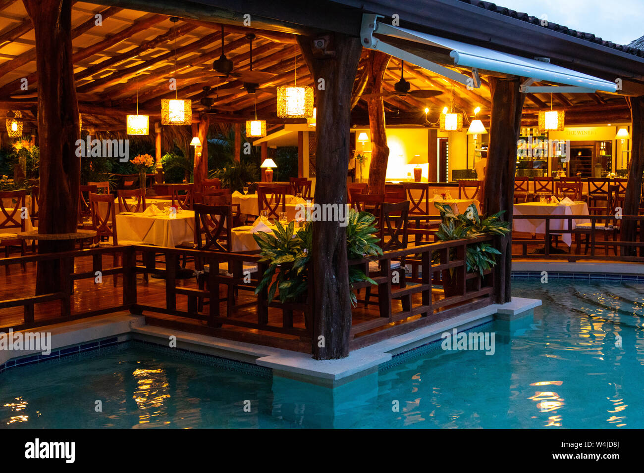El jardin del eden hotel, Tamarindo, Costa Rica Foto de stock