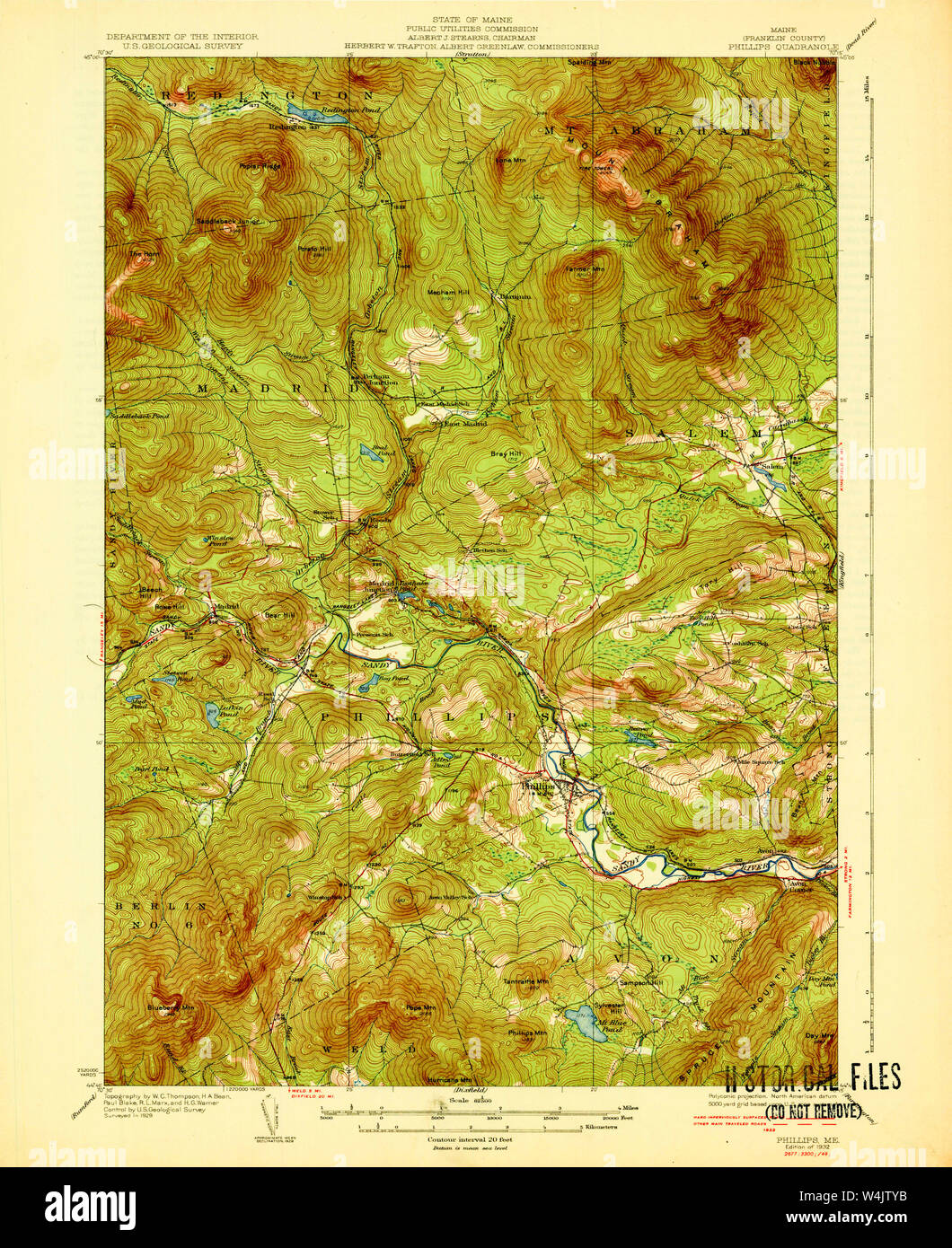 Mapa de phillips maine fotografías e imágenes de alta resolución Alamy