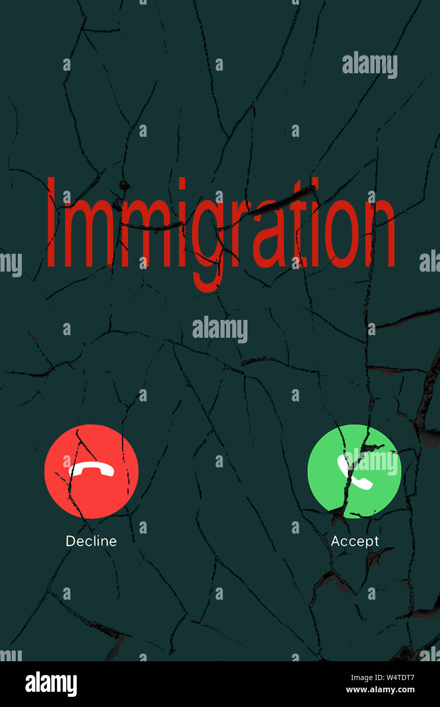 Inmigración Foto de stock