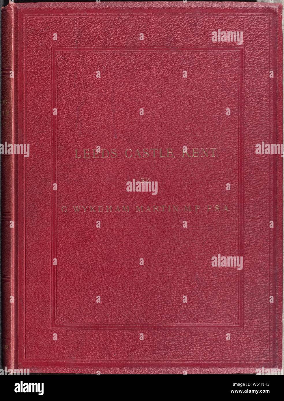 La historia y descripción de Leeds Castle, Kent, Charles Wykeman Martin, J. Cruttenden (British, active 1850s - 1860S), Westminster, Inglaterra, 1869, albúmina imprimir plata, Cerrado: 39 × 29 × 3 cm (15 3/8 × 11 × 1 7/16 3/16 pulg. Foto de stock