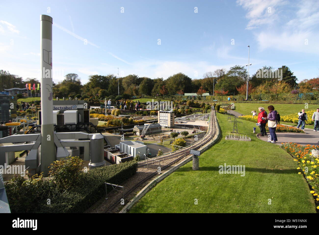 Madurodam museo al aire libre ofrece una combinación perfecta de un parque de diversiones, entretenimientos, patrimonio histórico, y la naturaleza de clase mundial. Foto de stock