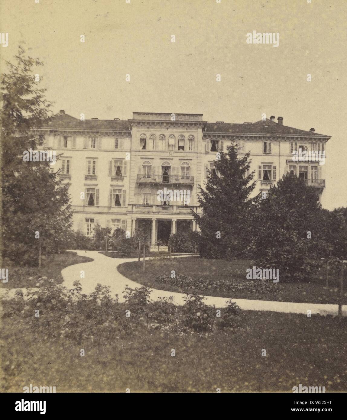 Zurich. Pension Baur au Lac., Adolphe Braun (francés, 1812 1877), 18651875, albúmina imprimir