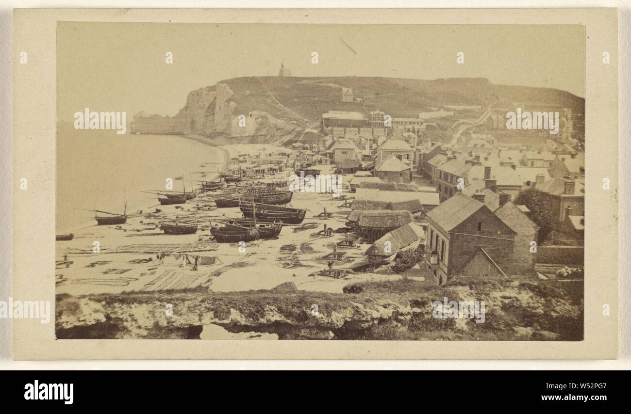 Recuerdo d'Etretat Aout 1865, Michel, Davanne & Aléo, Agosto 1865, albúmina imprimir plata Foto de stock