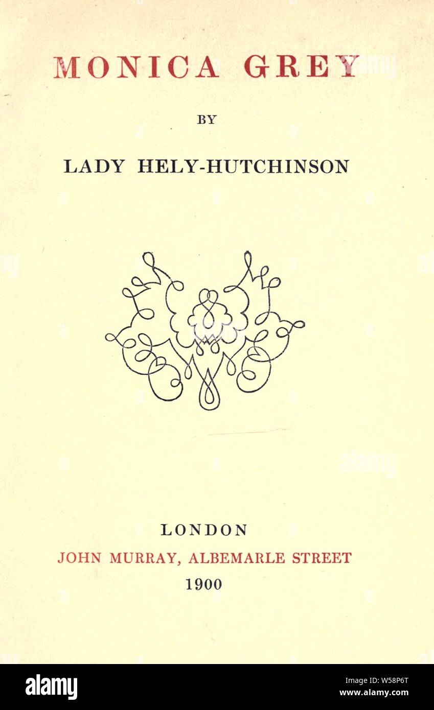 Monica Gris : Hely-Hutchinson, M., Lady Foto de stock