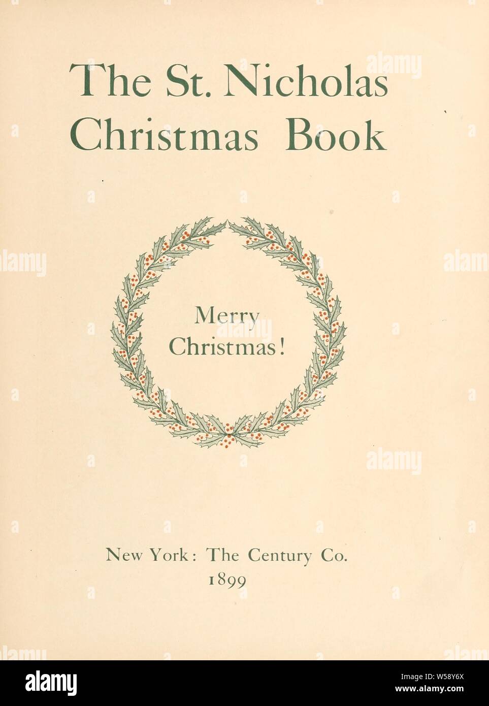 El libro de Navidad de San Nicolás Foto de stock