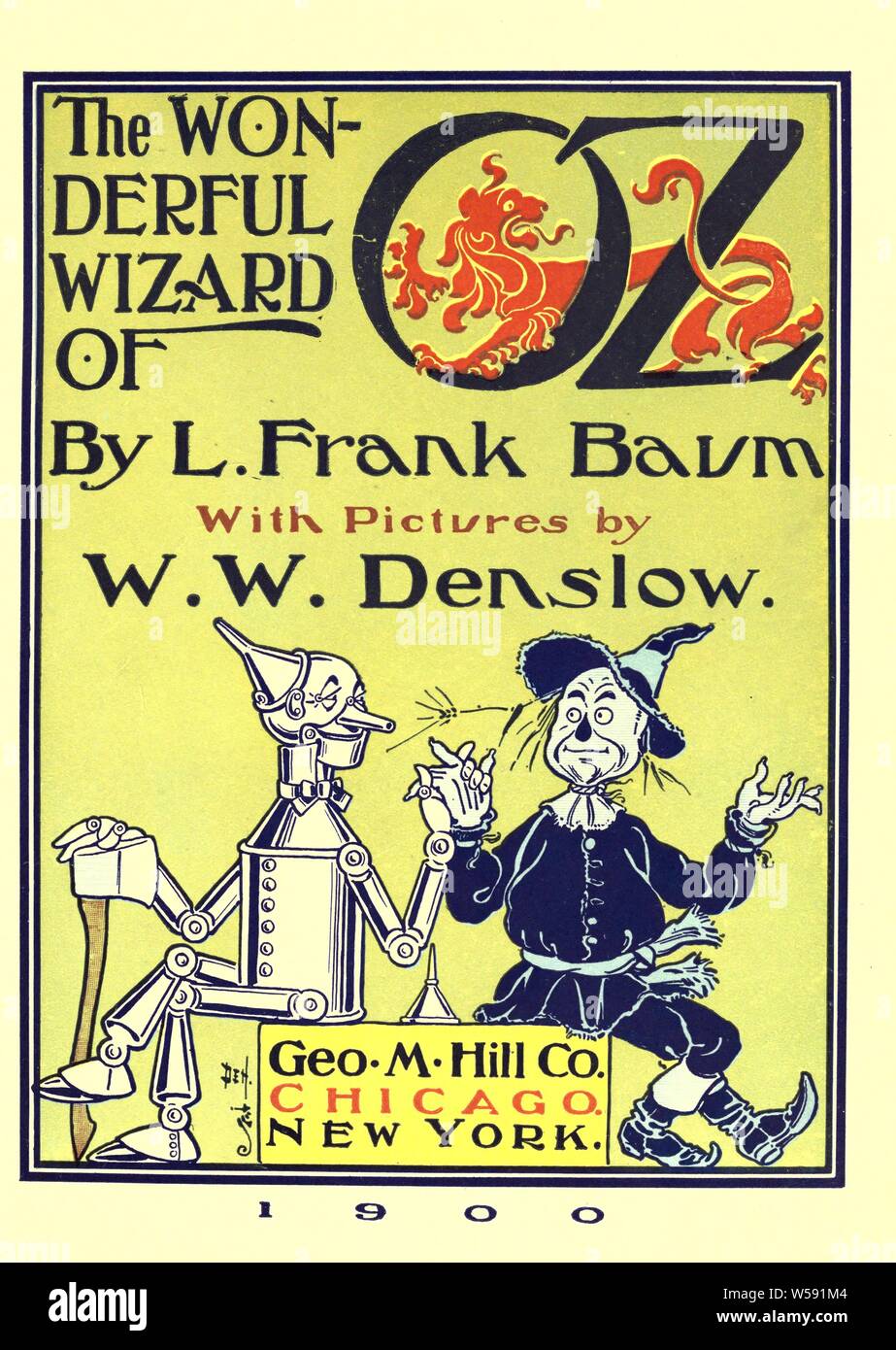 El Maravilloso Mago de Oz : Baum, L. Frank (Lyman Frank), 1856-1919 Foto de stock