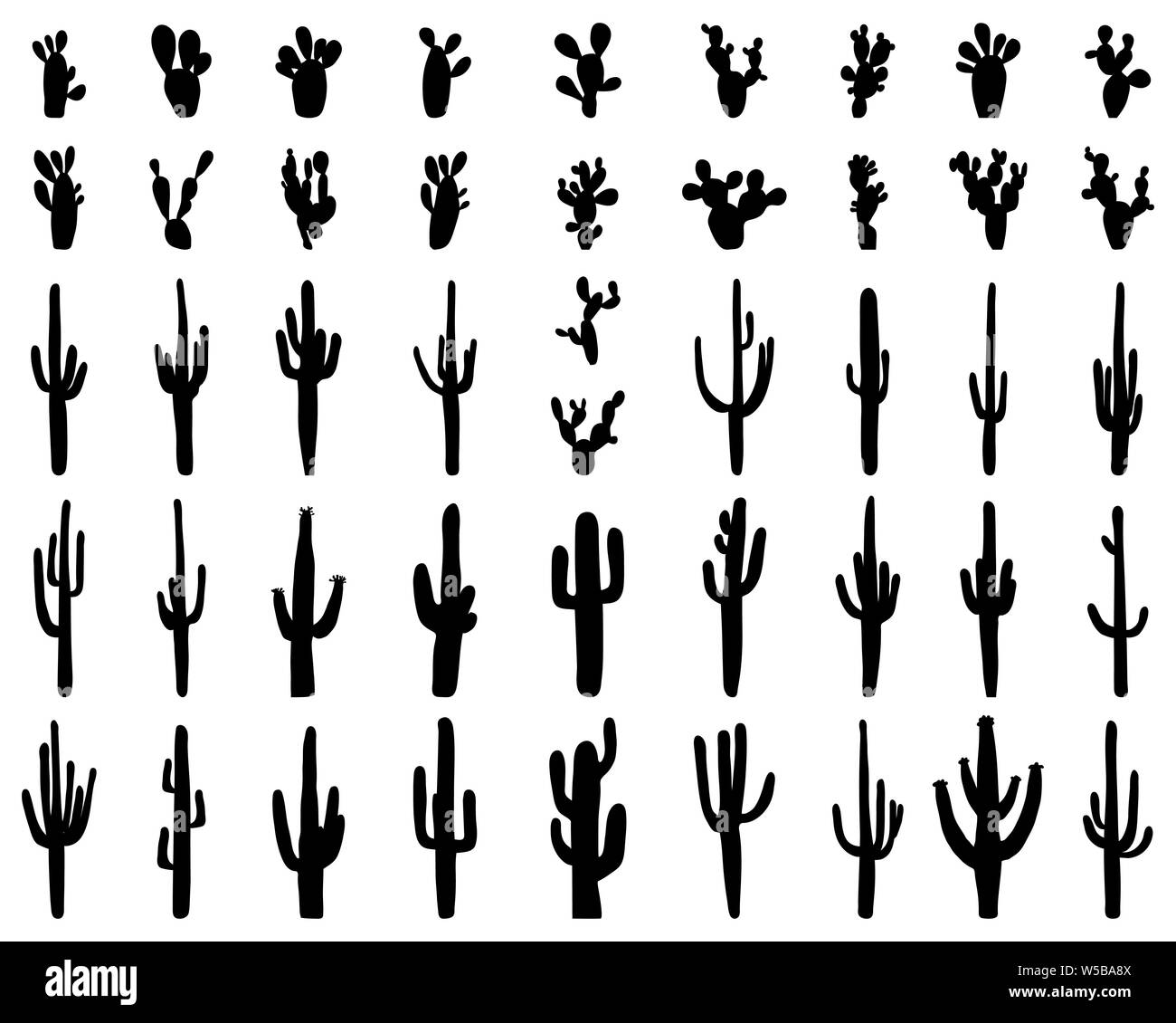 Cactus cartoon icon silhouette fotografías e imágenes de alta resolución -  Alamy