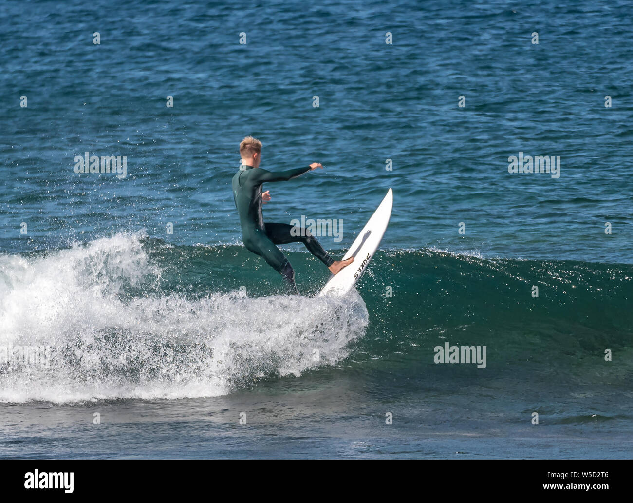 Short Board Surf, Playa de las Americas Foto de stock