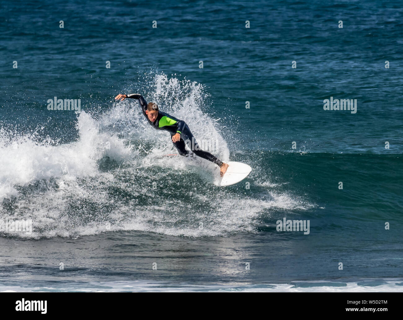 Short Board Surf, Playa de las Americas Foto de stock