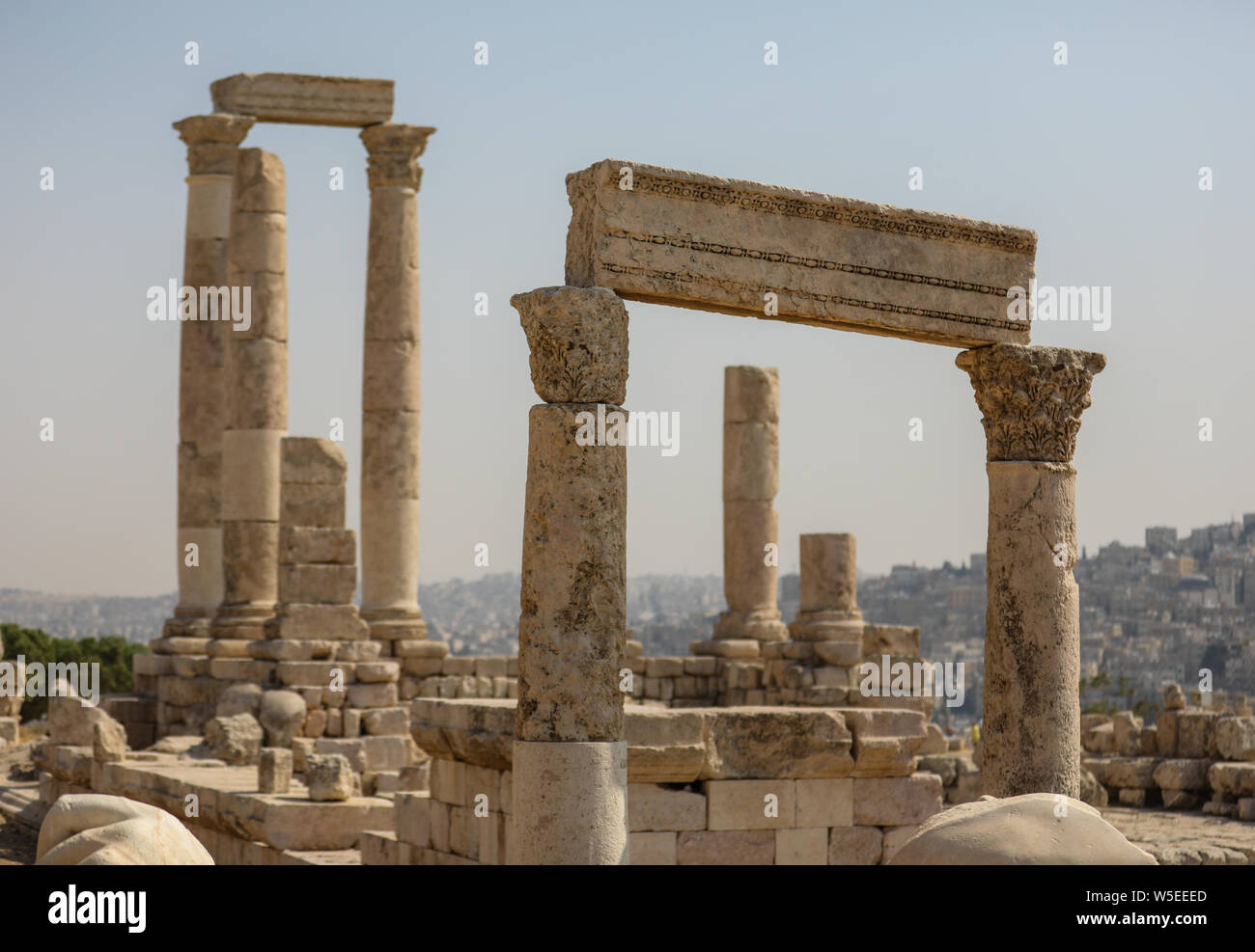 La ciudadela de Ammán un sitio histórico en el centro de Ammán, Jordania  Fotografía de stock - Alamy