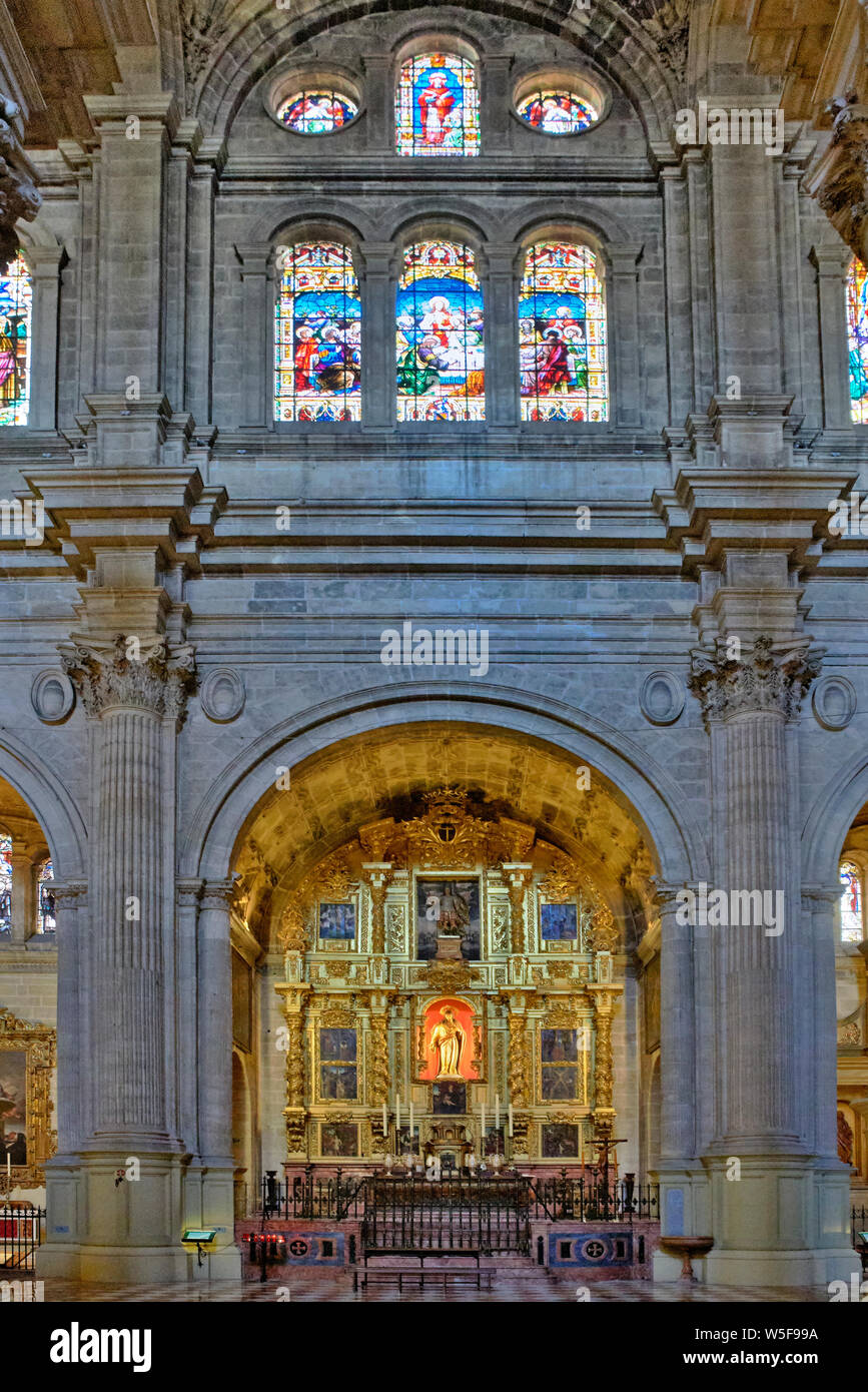 Catedral de la Encarnación de Málaga, Andalucía, España. Foto de stock