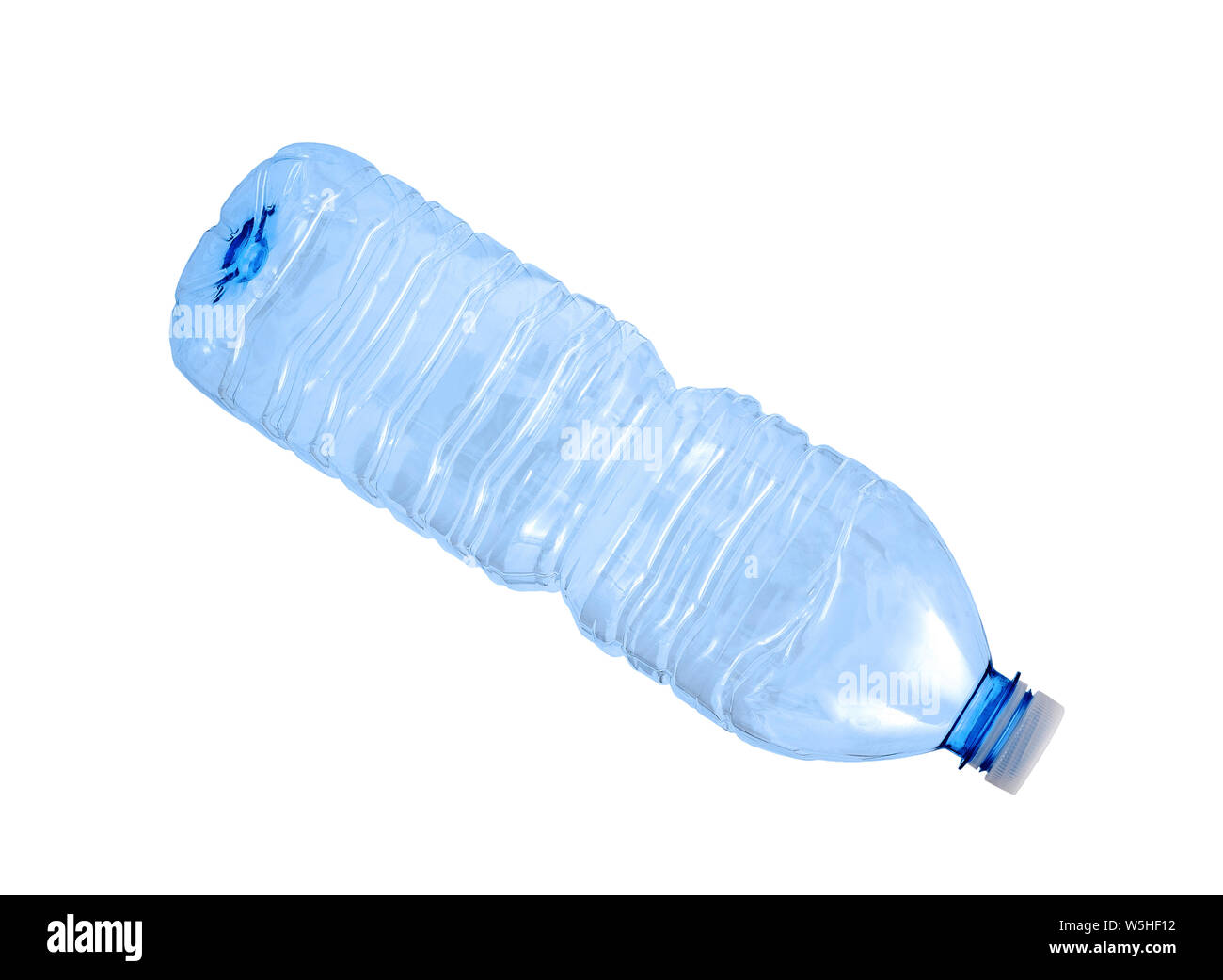Botella de plástico aislado en blanco Fotografía de stock - Alamy