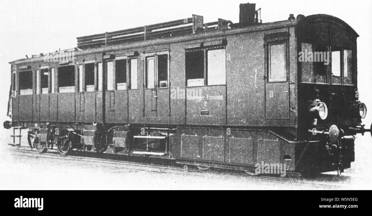 UeE Dampftriebwagen Borsig 2 (1908) 01. Foto de stock