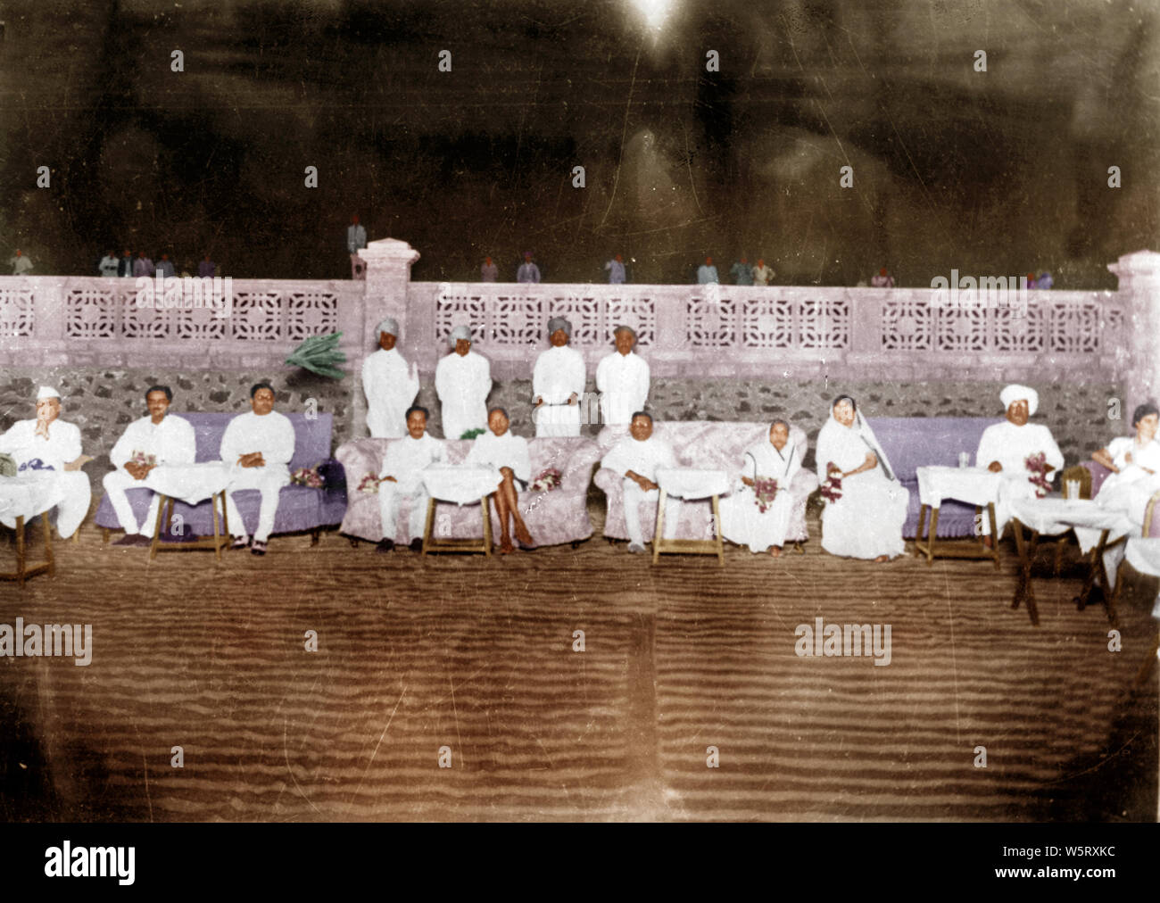 Reunión especial de durbar en honor a Mahatma Gandhi Rajkot Gujarat India Asia el 15 de febrero de 1925 Foto de stock