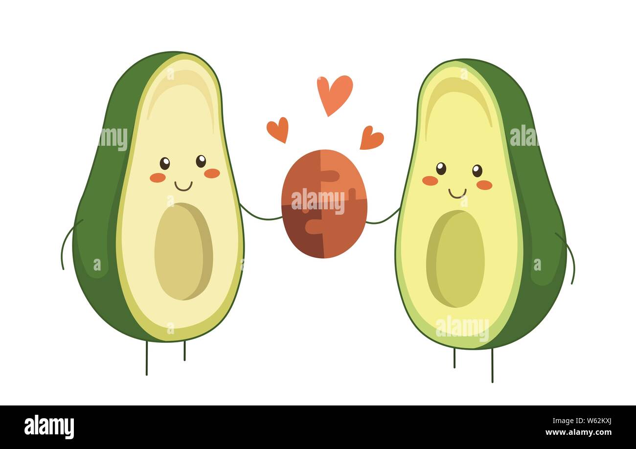 Pareja de aguacate Imágenes vectoriales de stock - Alamy