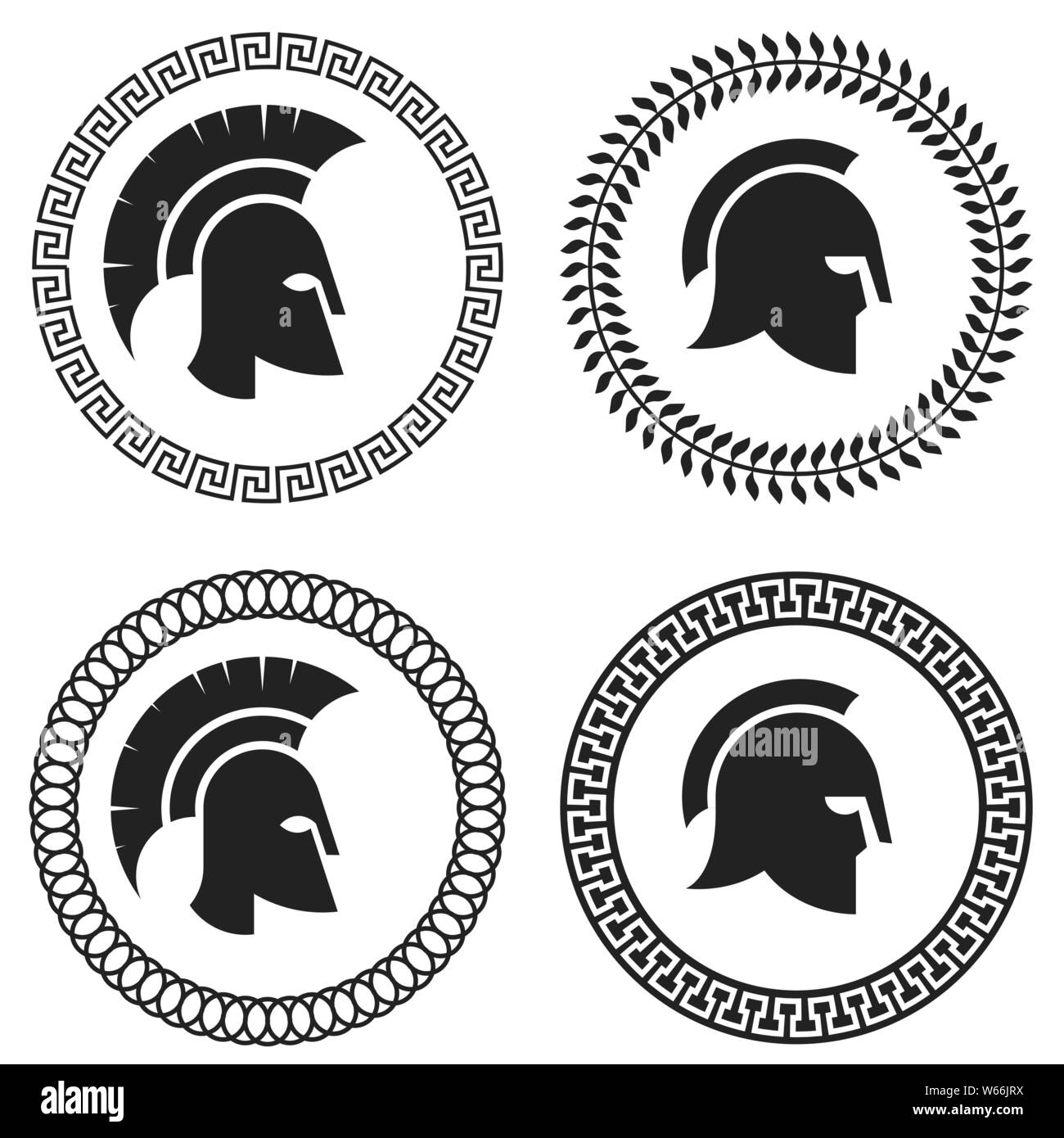 Casco romano Imágenes de stock en blanco y negro - Alamy