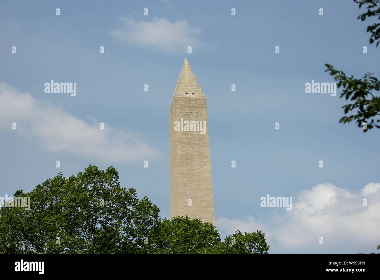 El Monumento a Washington, en Washington, DC, Estados Unidos Foto de stock