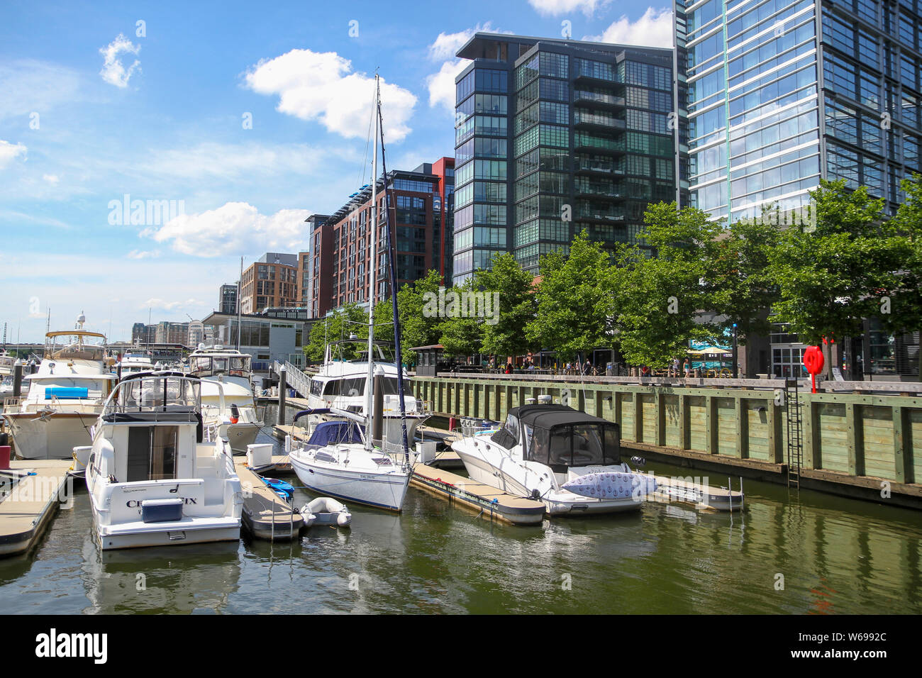 Southwest Waterfront, Washington, DC, Estados Unidos Foto de stock