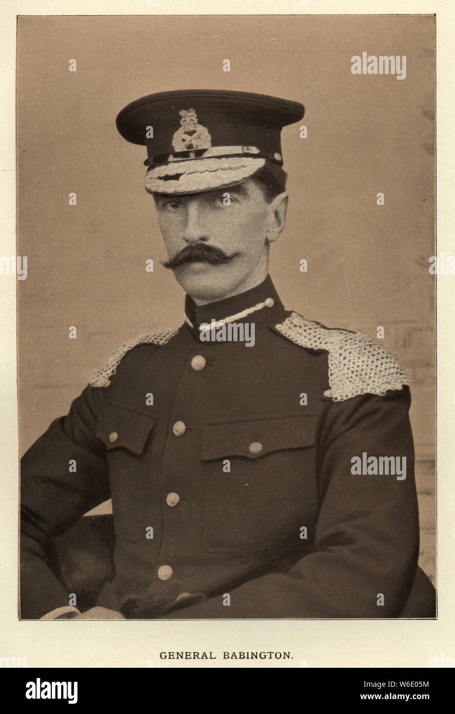 Vintage foto del General James Melville Babington, un oficial del