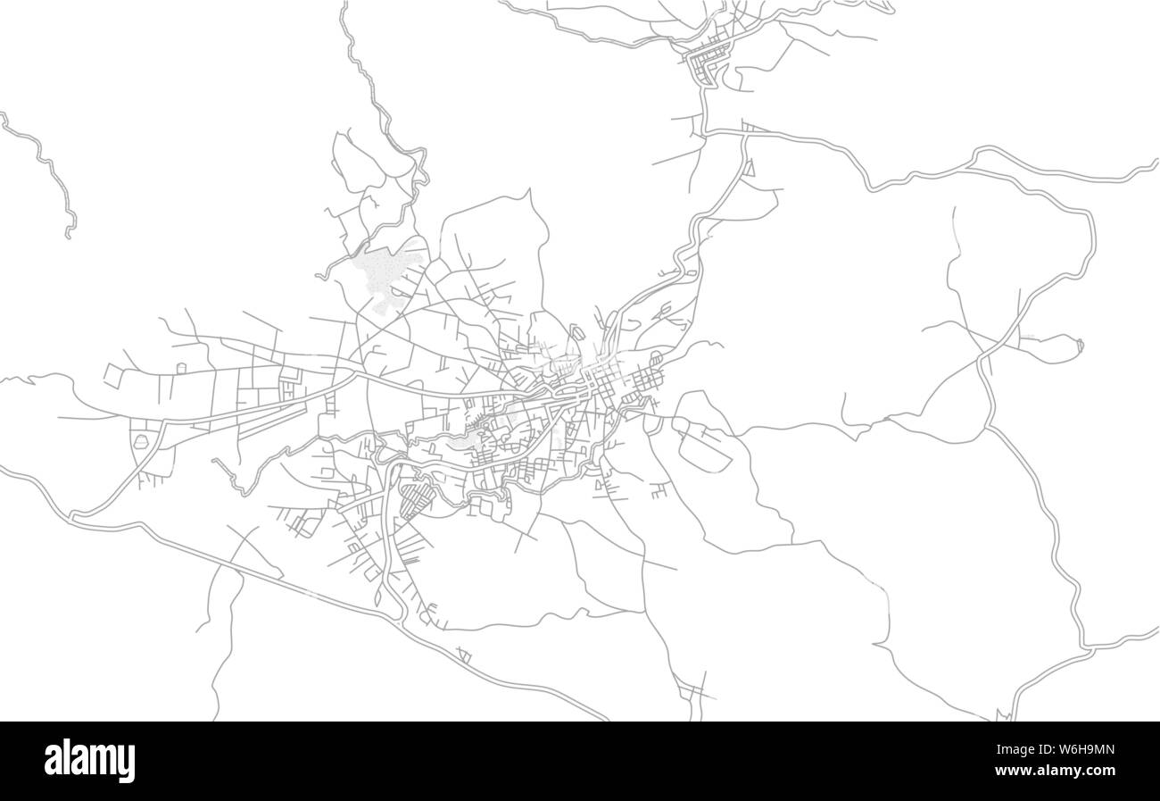 mapa carreteras secundarias Huehuetenango, Huehuetenango, Guatemala, brillante esbozado mapa 