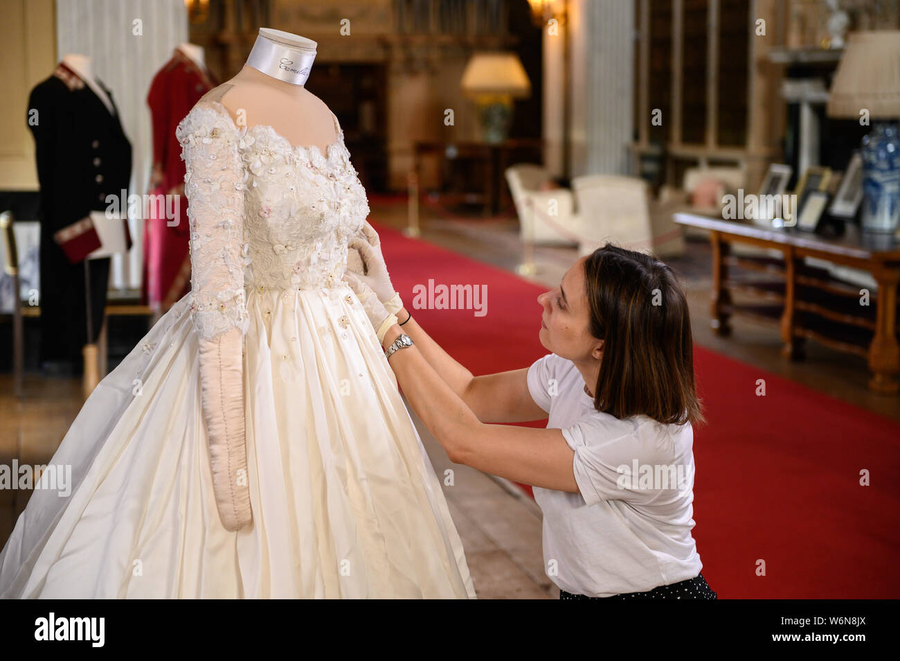 Oxford, Reino Unido. El 2 de agosto. 2019. La de Lady Blandford ,el primer Dolce & Gabbana vestido para una novia DEL UNIDO EN EL REINO UNIDO.,el palacio