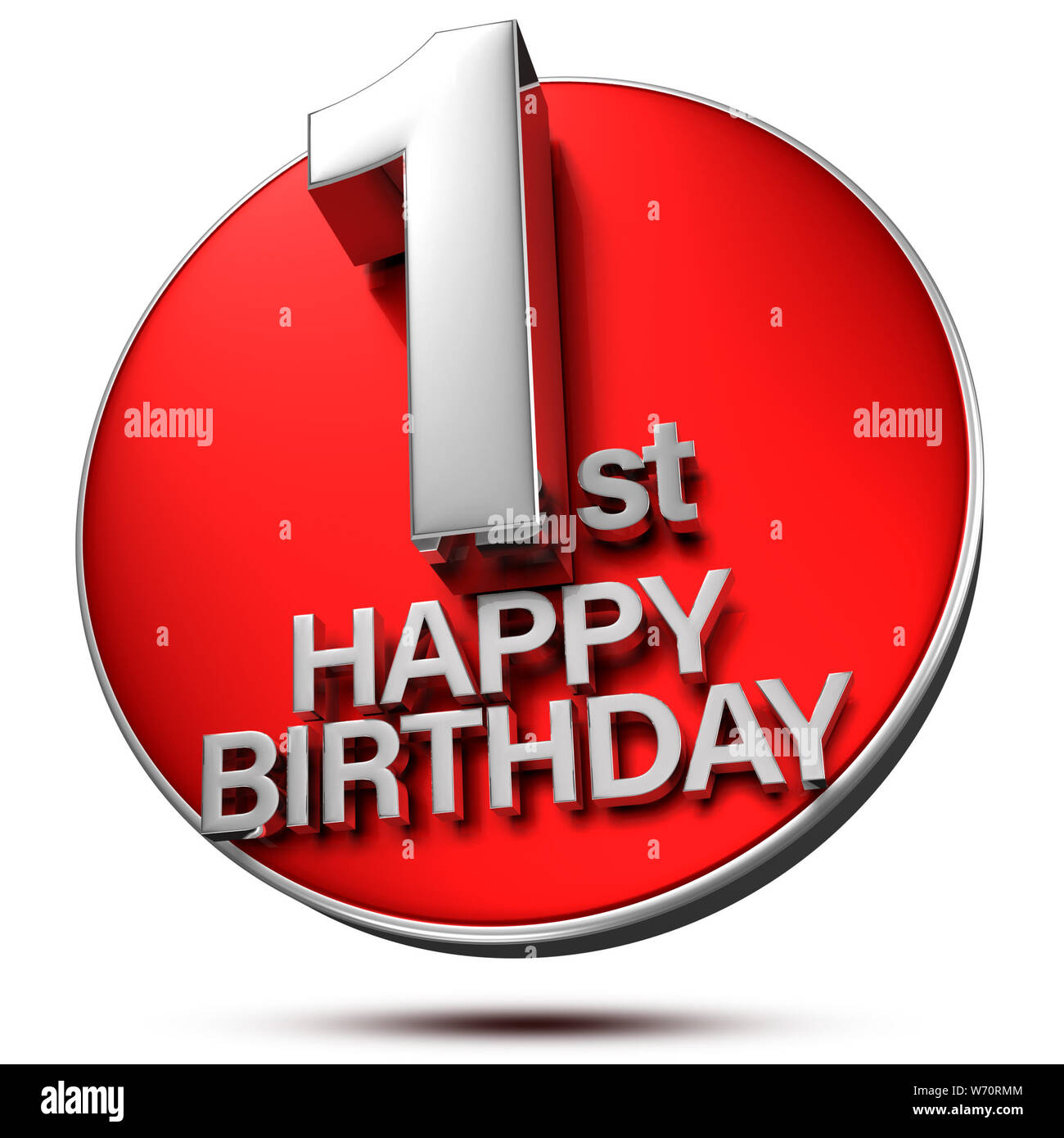Tarjeta de cumpleaños 1 año completo elementos vectoriales Imagen Vector de  stock - Alamy