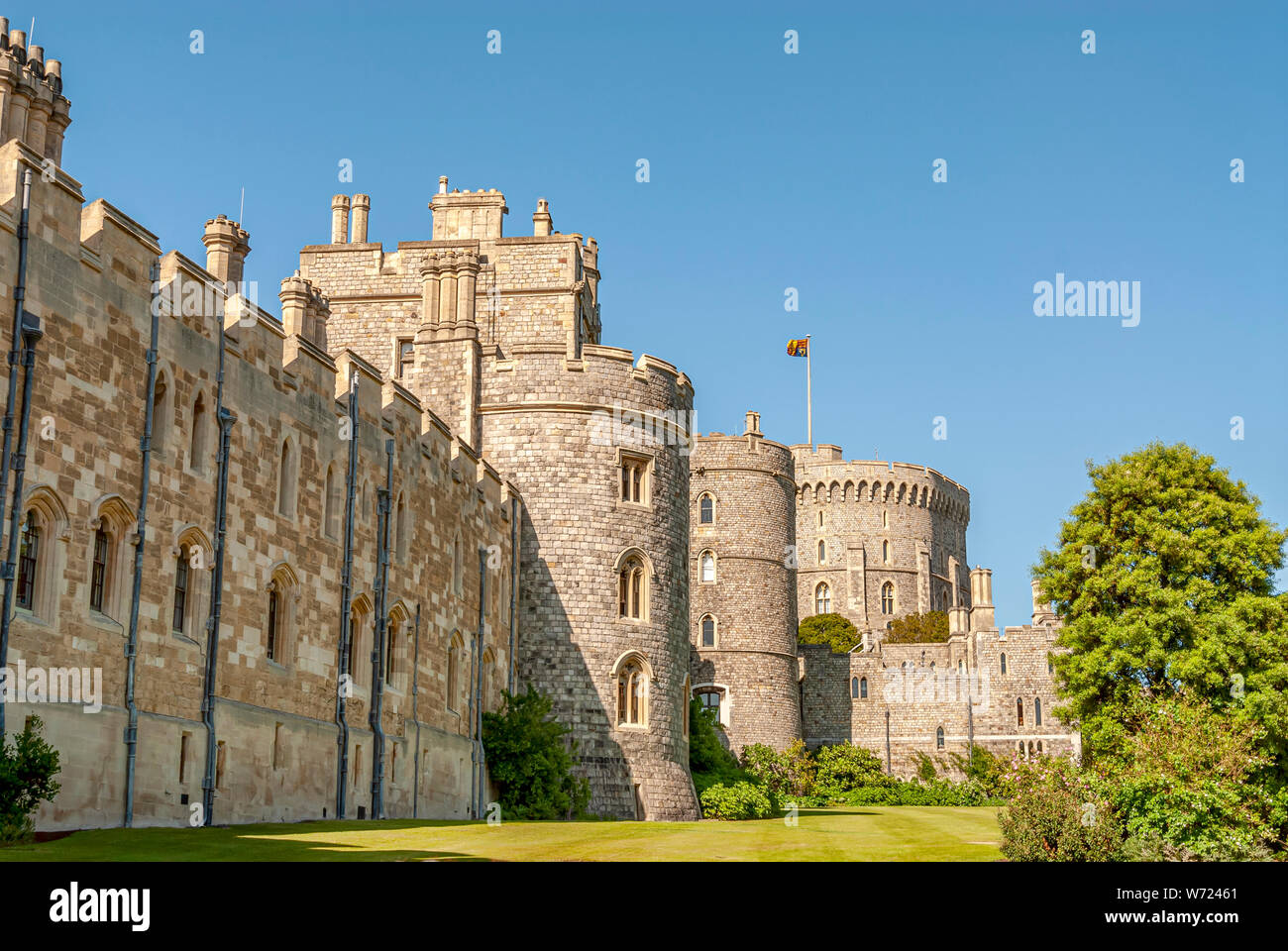 Castillo de Windsor, en Windsor, en el condado inglés de Berkshire, Reino Unido Foto de stock