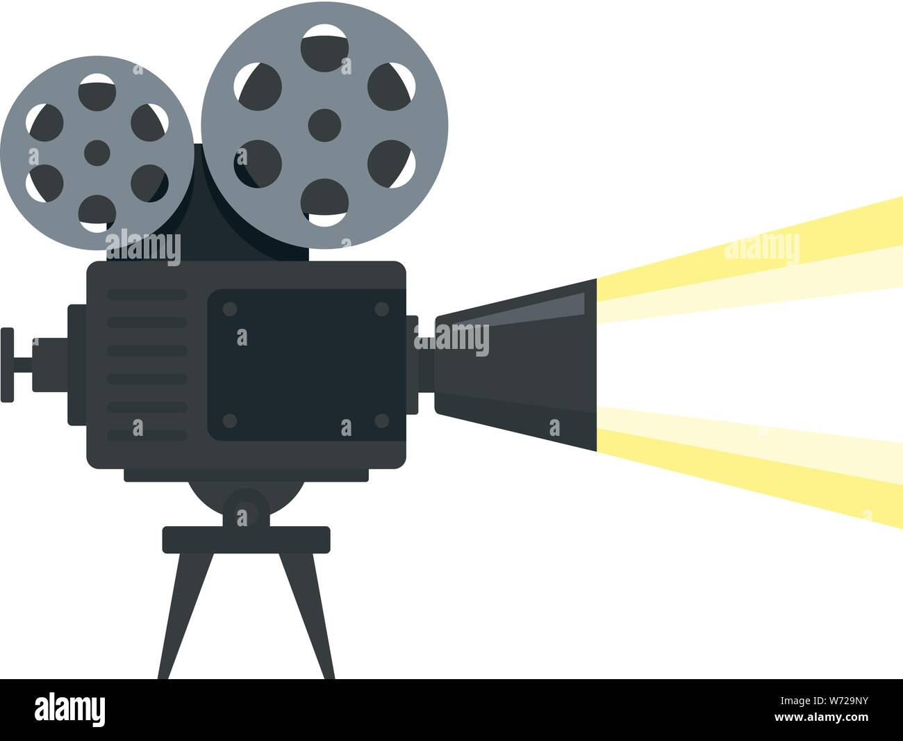 Cámara de cine, icono del molinete. Ilustración de planos de cámara de cine  del molinete icono vectoriales para diseño web Imagen Vector de stock -  Alamy