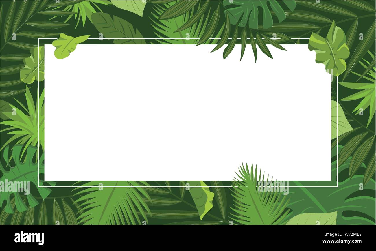 Rainforest concepto banner. Cartoon ilustración de Rainforest concepto