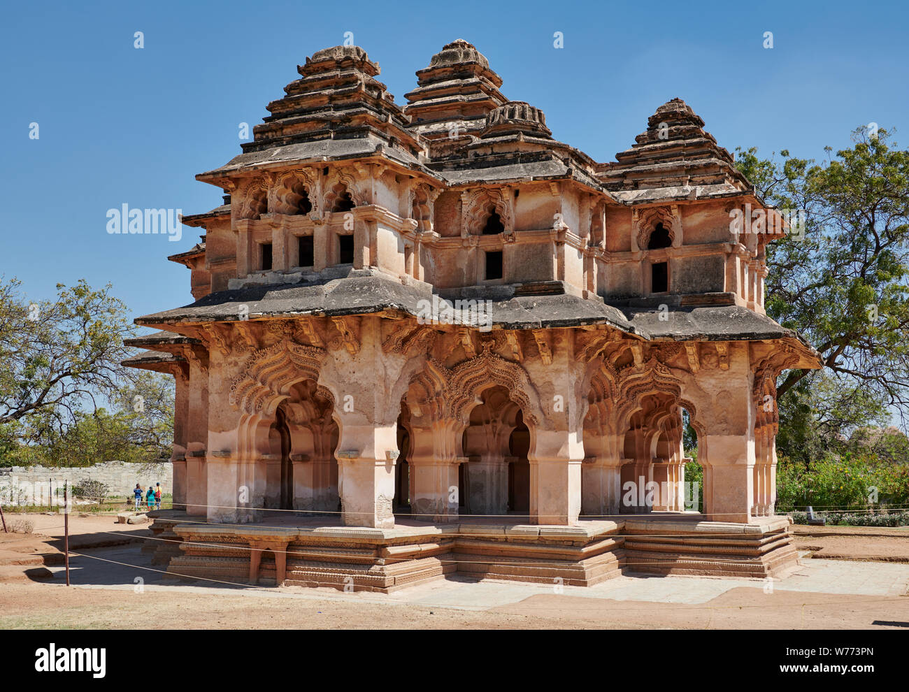Lotus Mahal, Hampi, MUNDIAL DE LA UNESCO sitio heritge, Karnataka, India Foto de stock