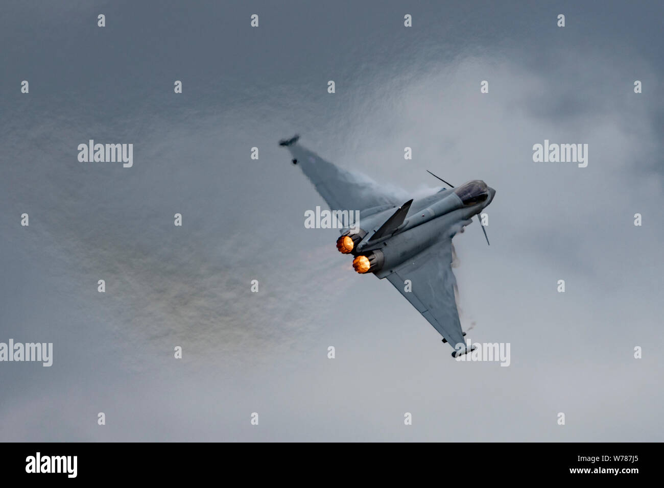 La RAF Typhoon de la Royal Air Force equipo de visualización de tifón Foto de stock