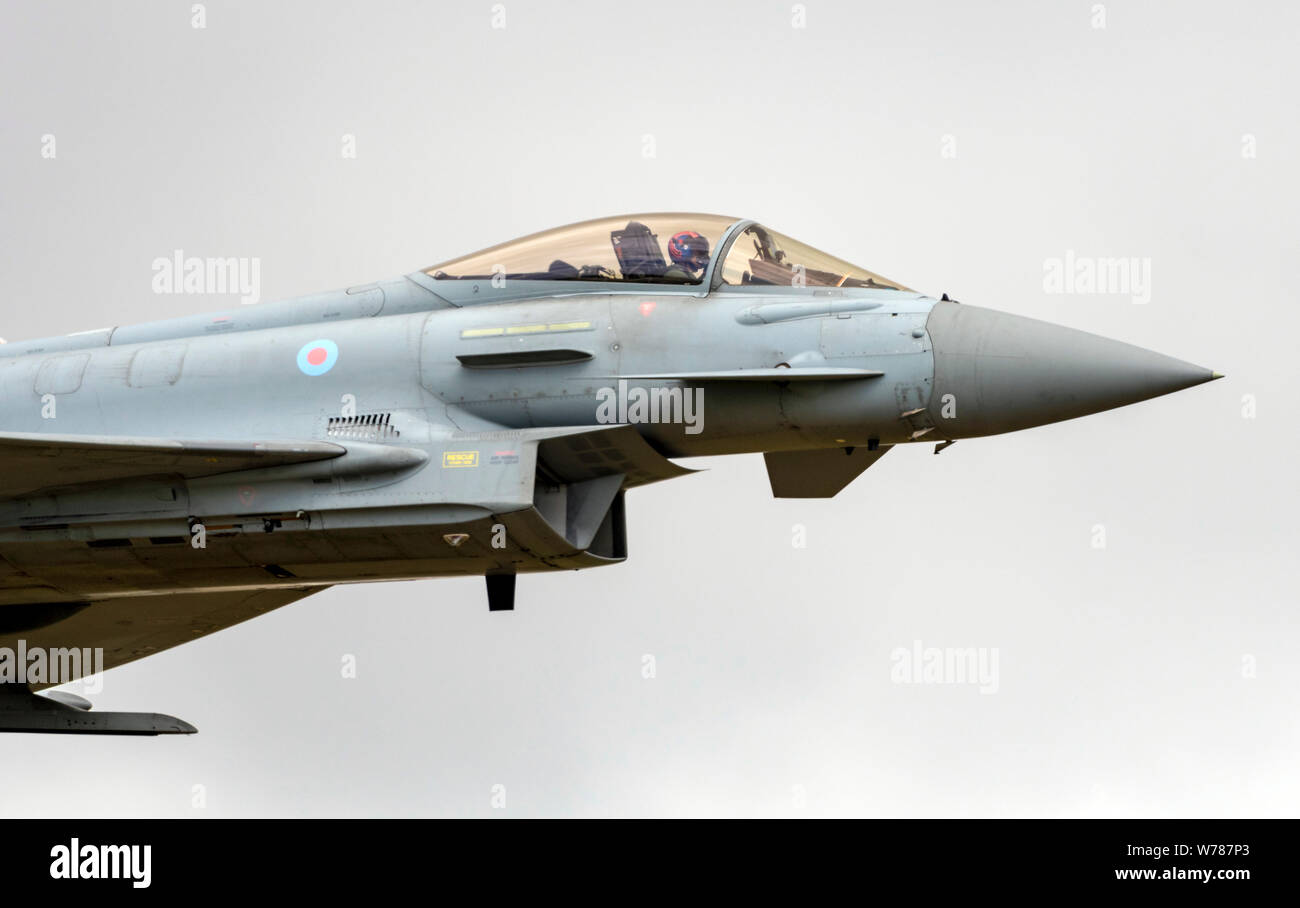 La RAF Typhoon de la Royal Air Force equipo de visualización de tifón Foto de stock